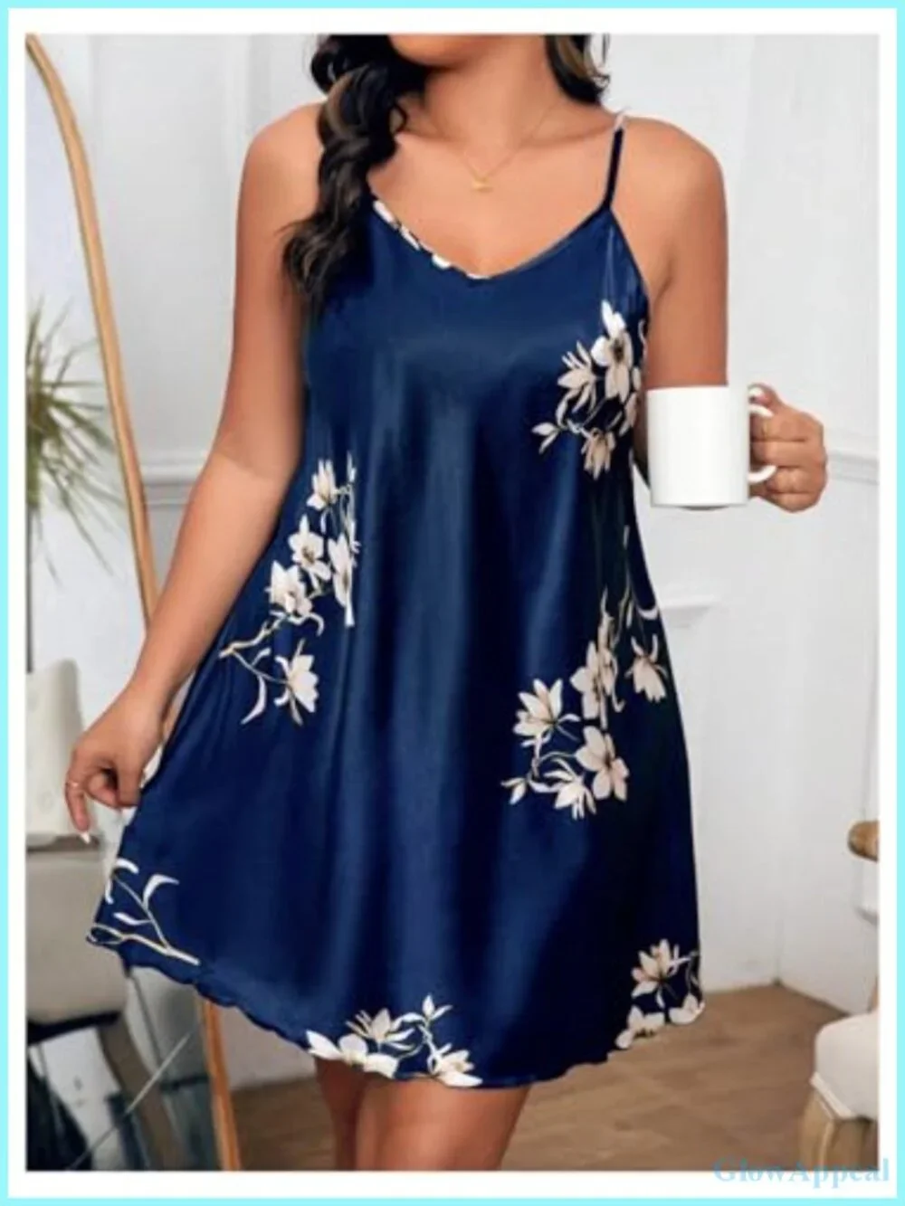 Plus Size Sleeveless Nightgown Soft Stretch Polyester Sleep Dress Lounge